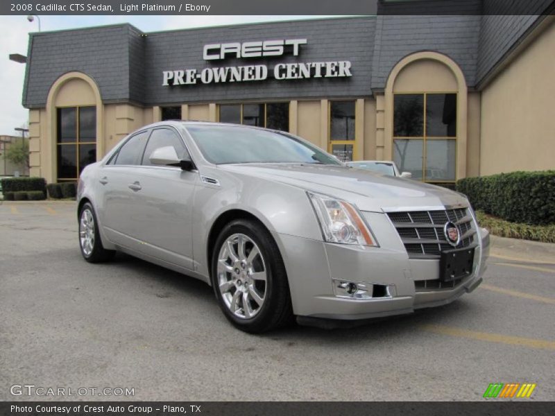 Light Platinum / Ebony 2008 Cadillac CTS Sedan