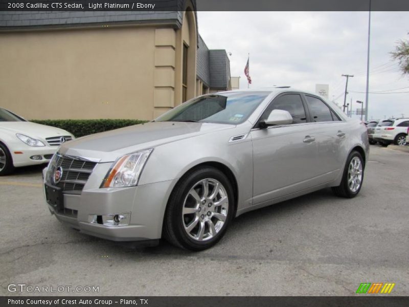 Light Platinum / Ebony 2008 Cadillac CTS Sedan