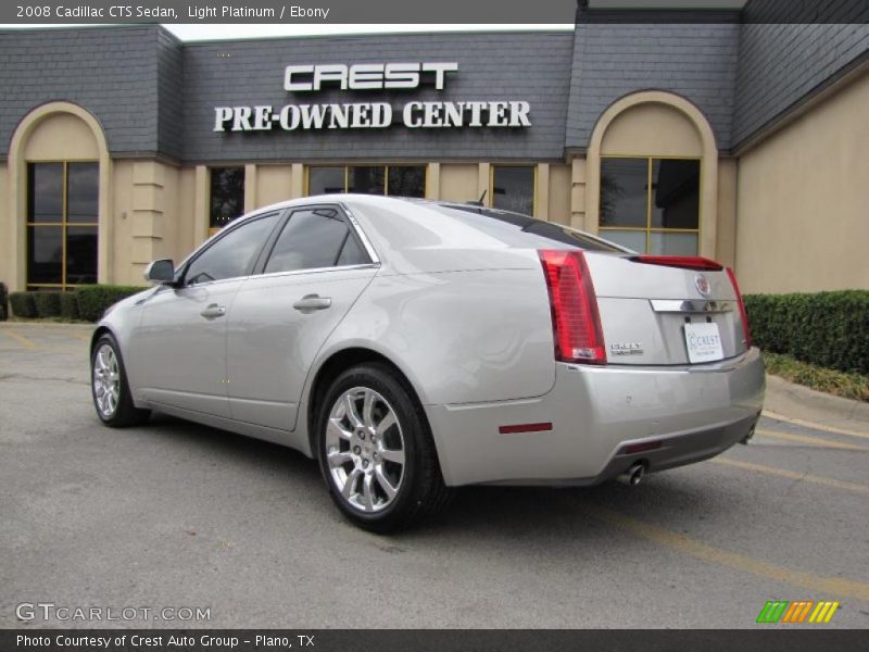 Light Platinum / Ebony 2008 Cadillac CTS Sedan