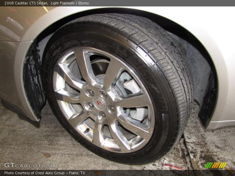 Light Platinum / Ebony 2008 Cadillac CTS Sedan