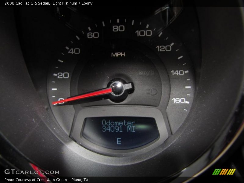 Light Platinum / Ebony 2008 Cadillac CTS Sedan
