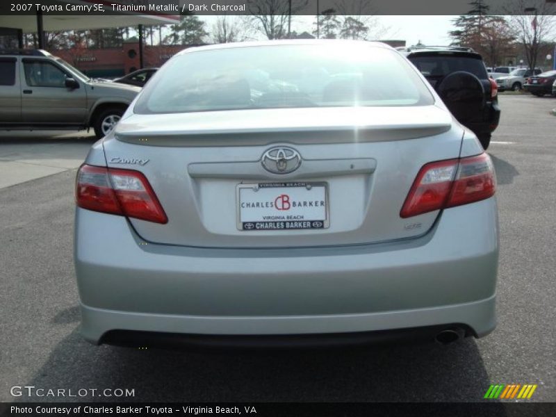 Titanium Metallic / Dark Charcoal 2007 Toyota Camry SE