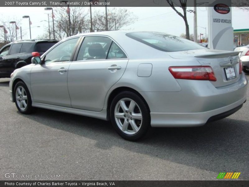 Titanium Metallic / Dark Charcoal 2007 Toyota Camry SE