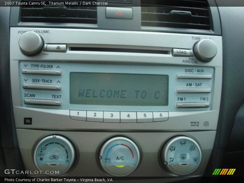 Titanium Metallic / Dark Charcoal 2007 Toyota Camry SE