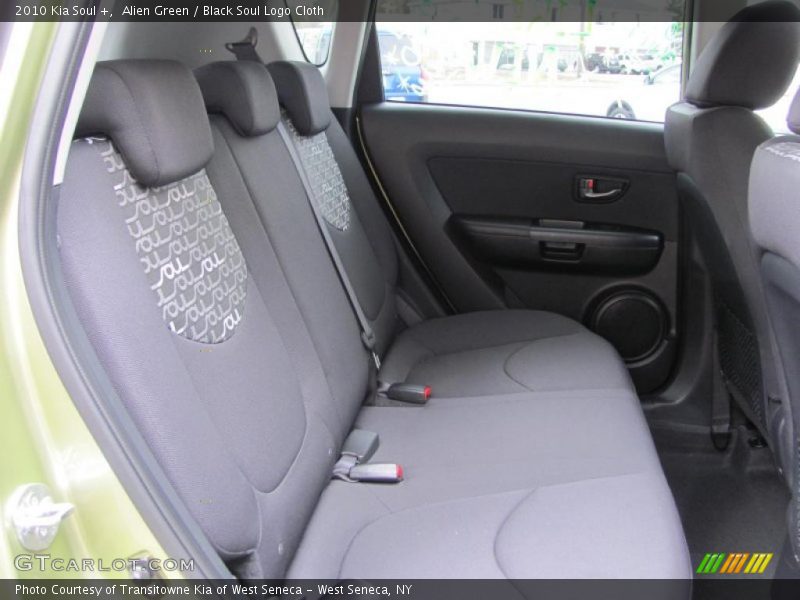 Alien Green / Black Soul Logo Cloth 2010 Kia Soul +