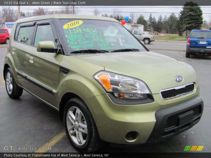 Alien Green / Black Soul Logo Cloth 2010 Kia Soul +