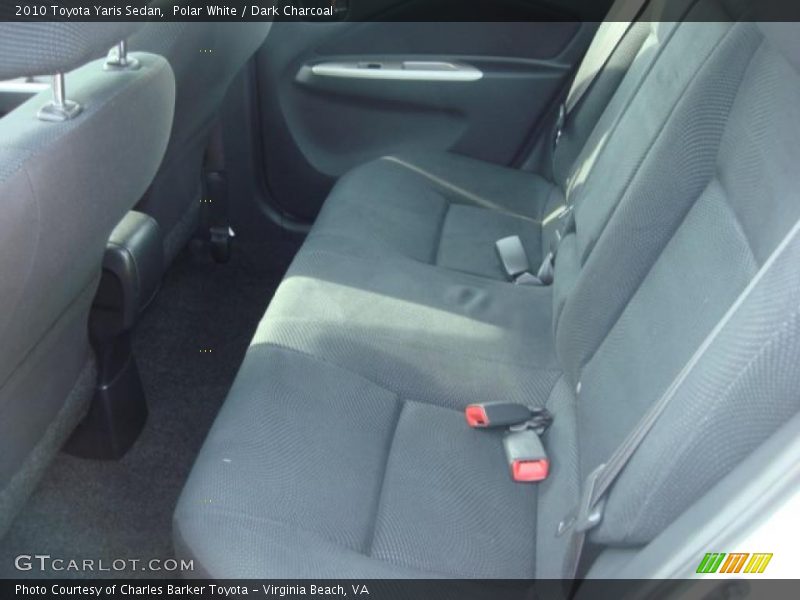 Polar White / Dark Charcoal 2010 Toyota Yaris Sedan