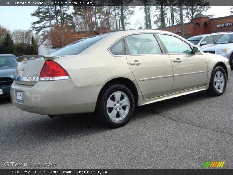 Gold Mist Metallic / Gray 2010 Chevrolet Impala LT