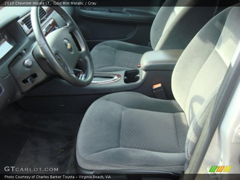 Gold Mist Metallic / Gray 2010 Chevrolet Impala LT
