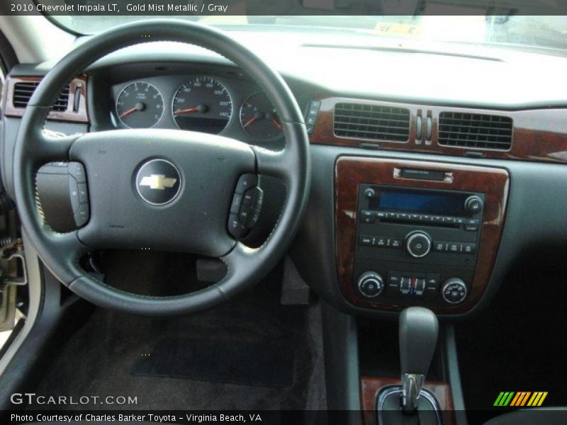 Gold Mist Metallic / Gray 2010 Chevrolet Impala LT