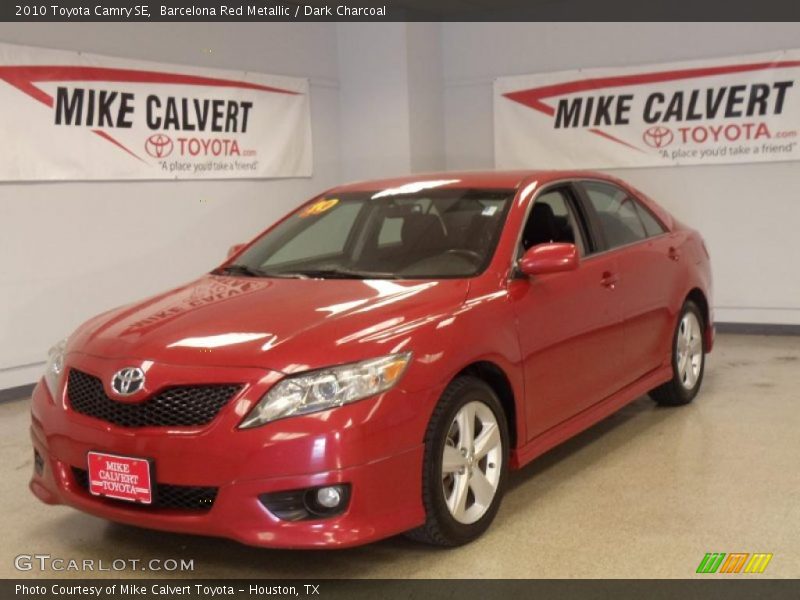Barcelona Red Metallic / Dark Charcoal 2010 Toyota Camry SE