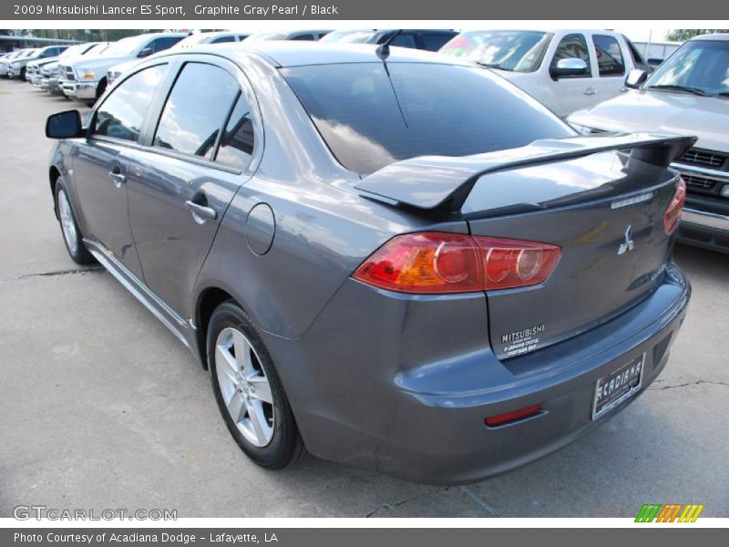 Graphite Gray Pearl / Black 2009 Mitsubishi Lancer ES Sport