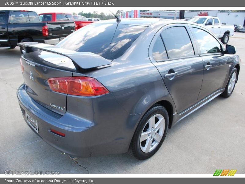 Graphite Gray Pearl / Black 2009 Mitsubishi Lancer ES Sport