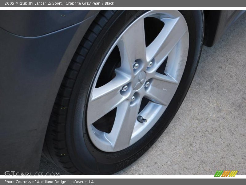 Graphite Gray Pearl / Black 2009 Mitsubishi Lancer ES Sport
