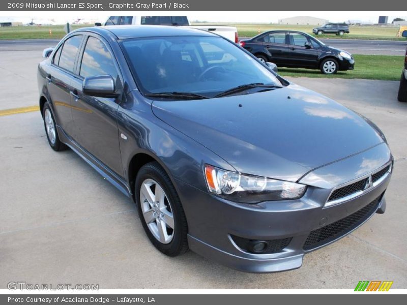 Graphite Gray Pearl / Black 2009 Mitsubishi Lancer ES Sport
