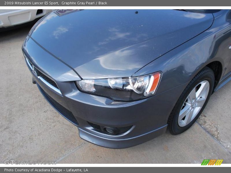 Graphite Gray Pearl / Black 2009 Mitsubishi Lancer ES Sport
