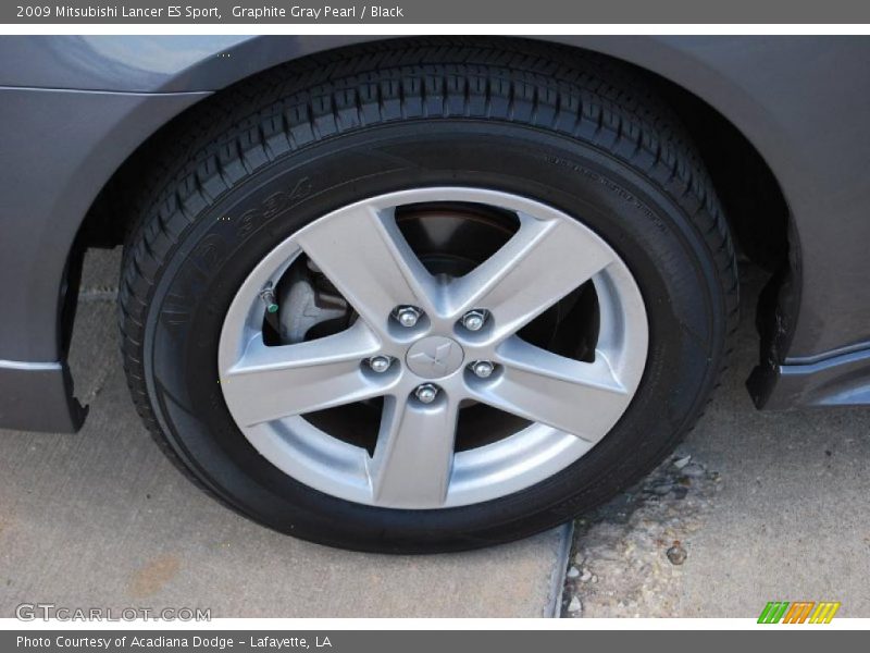 Graphite Gray Pearl / Black 2009 Mitsubishi Lancer ES Sport