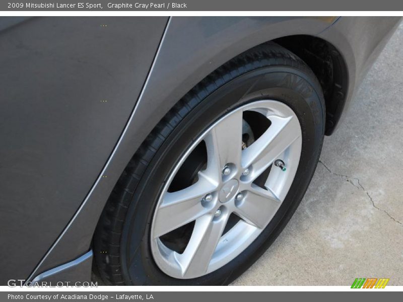 Graphite Gray Pearl / Black 2009 Mitsubishi Lancer ES Sport