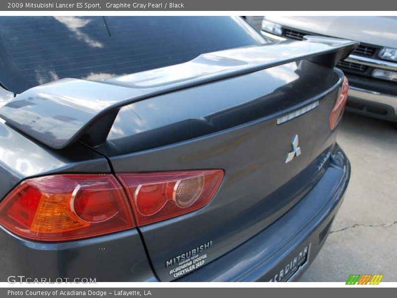 Graphite Gray Pearl / Black 2009 Mitsubishi Lancer ES Sport
