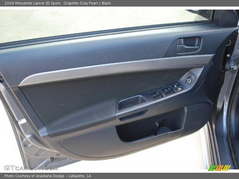 Graphite Gray Pearl / Black 2009 Mitsubishi Lancer ES Sport
