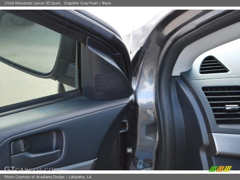 Graphite Gray Pearl / Black 2009 Mitsubishi Lancer ES Sport