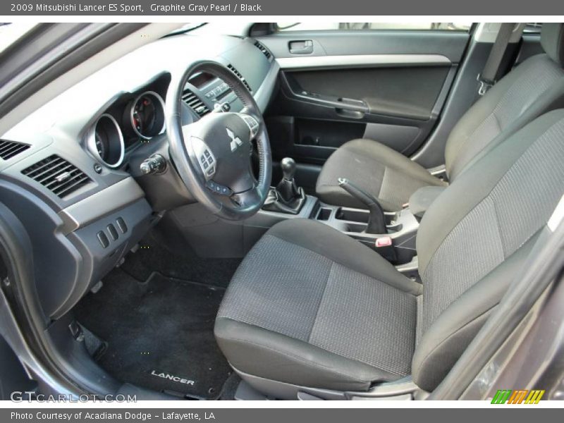 Graphite Gray Pearl / Black 2009 Mitsubishi Lancer ES Sport