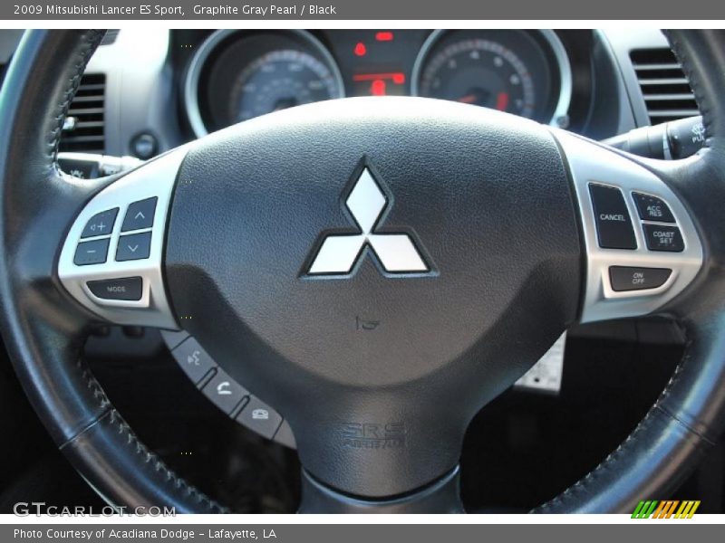 Graphite Gray Pearl / Black 2009 Mitsubishi Lancer ES Sport