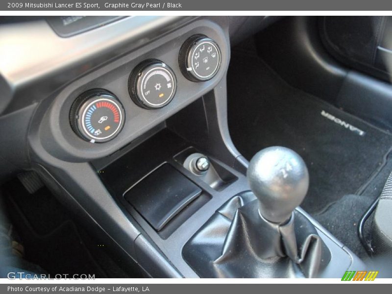 Graphite Gray Pearl / Black 2009 Mitsubishi Lancer ES Sport