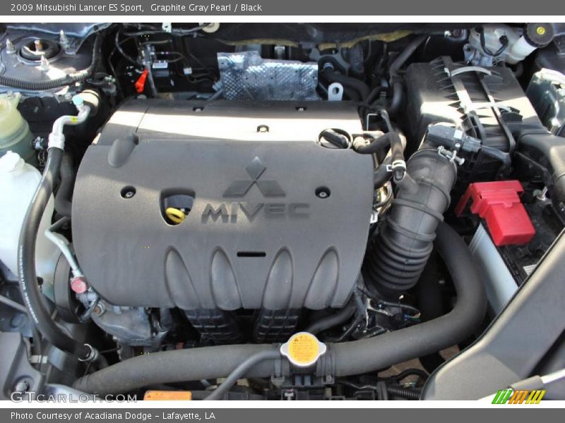 Graphite Gray Pearl / Black 2009 Mitsubishi Lancer ES Sport