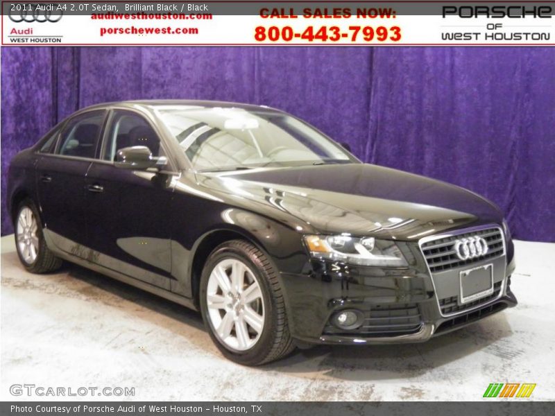 Brilliant Black / Black 2011 Audi A4 2.0T Sedan