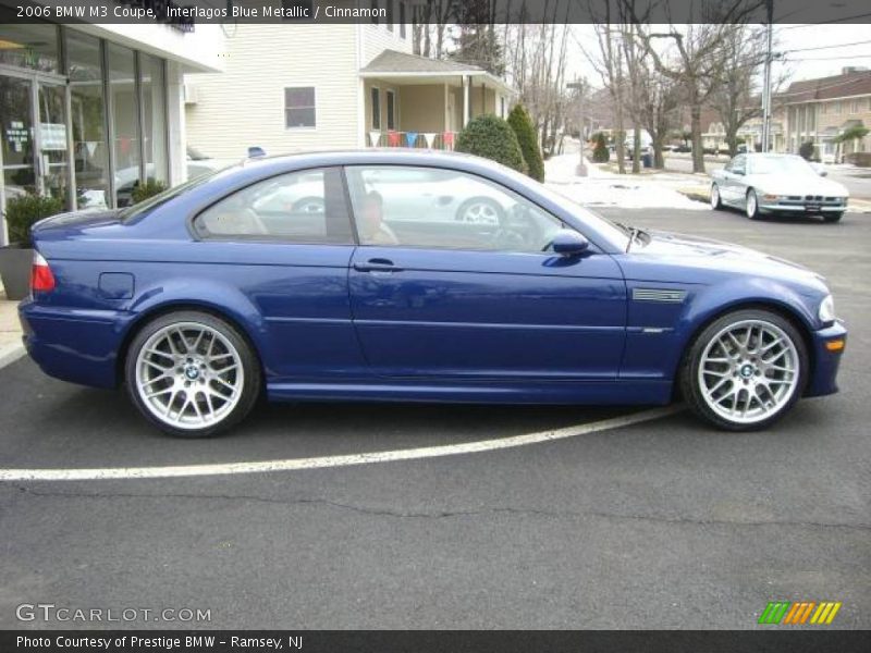Interlagos Blue Metallic / Cinnamon 2006 BMW M3 Coupe