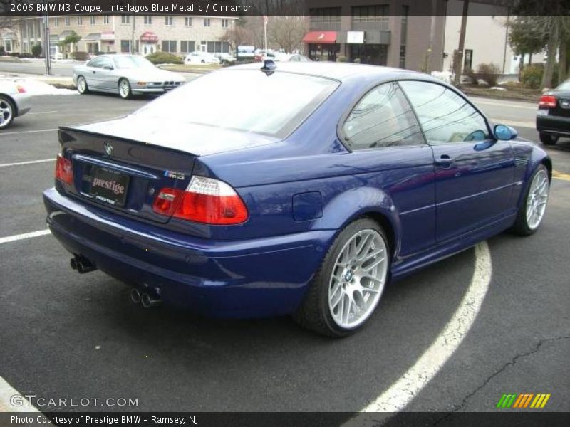 Interlagos Blue Metallic / Cinnamon 2006 BMW M3 Coupe