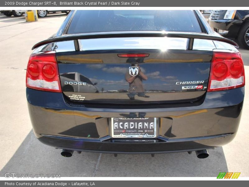 Brilliant Black Crystal Pearl / Dark Slate Gray 2009 Dodge Charger SRT-8