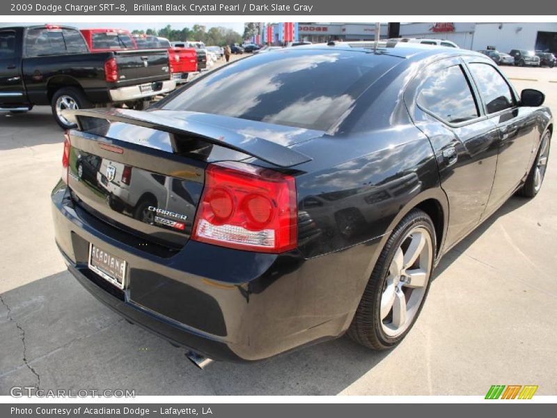 Brilliant Black Crystal Pearl / Dark Slate Gray 2009 Dodge Charger SRT-8