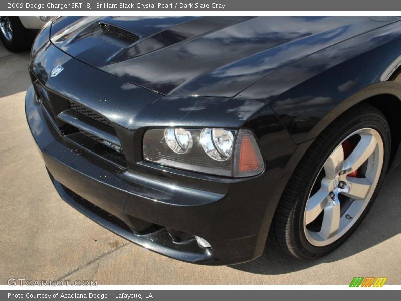 Brilliant Black Crystal Pearl / Dark Slate Gray 2009 Dodge Charger SRT-8