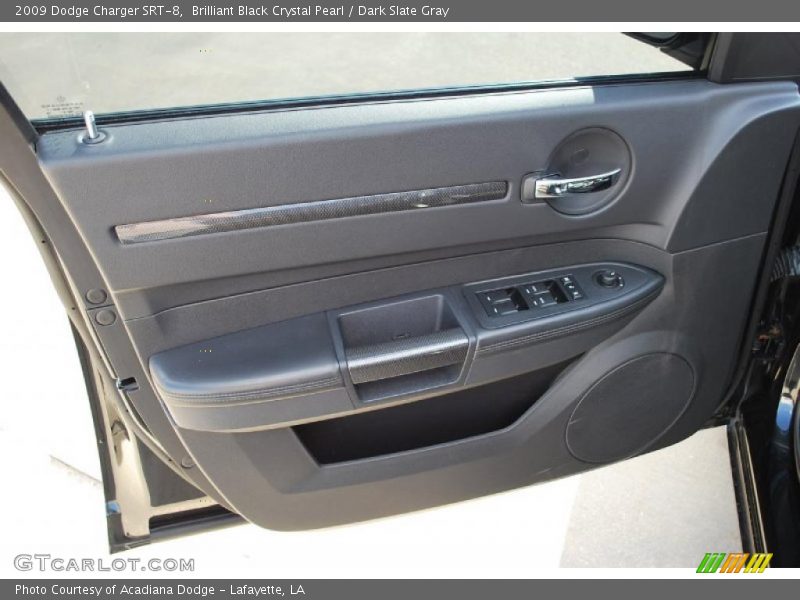 Brilliant Black Crystal Pearl / Dark Slate Gray 2009 Dodge Charger SRT-8