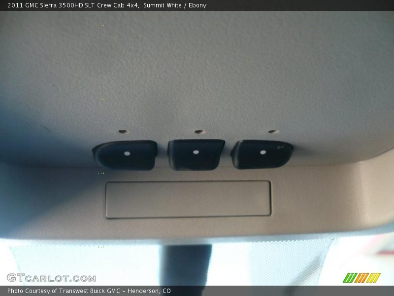 Summit White / Ebony 2011 GMC Sierra 3500HD SLT Crew Cab 4x4