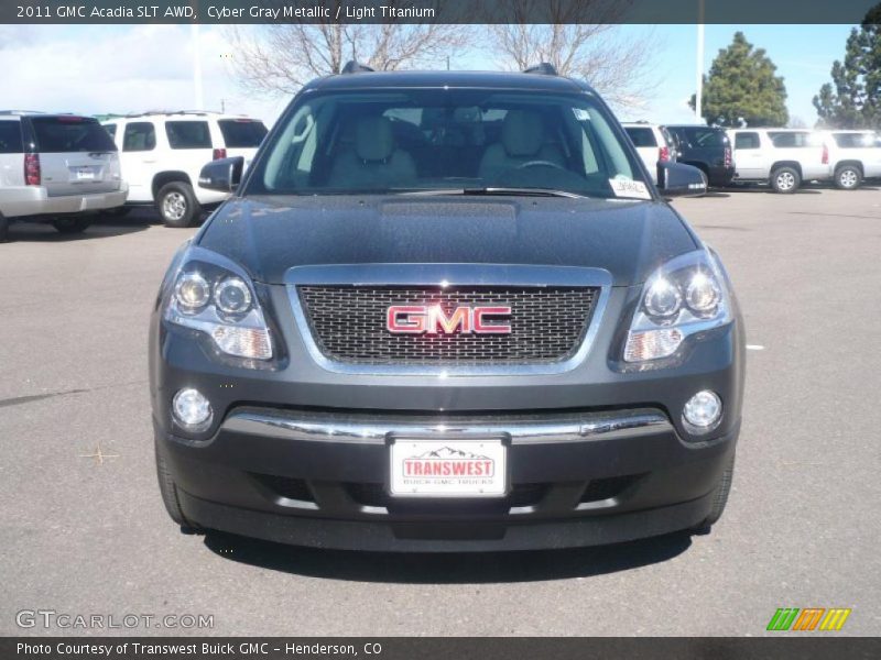 Cyber Gray Metallic / Light Titanium 2011 GMC Acadia SLT AWD