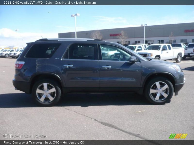 Cyber Gray Metallic / Light Titanium 2011 GMC Acadia SLT AWD