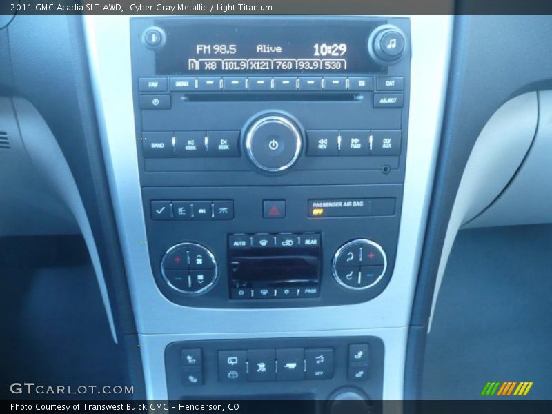 Cyber Gray Metallic / Light Titanium 2011 GMC Acadia SLT AWD
