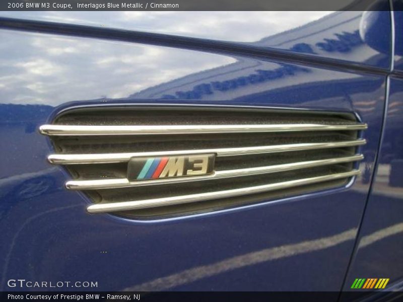 Interlagos Blue Metallic / Cinnamon 2006 BMW M3 Coupe