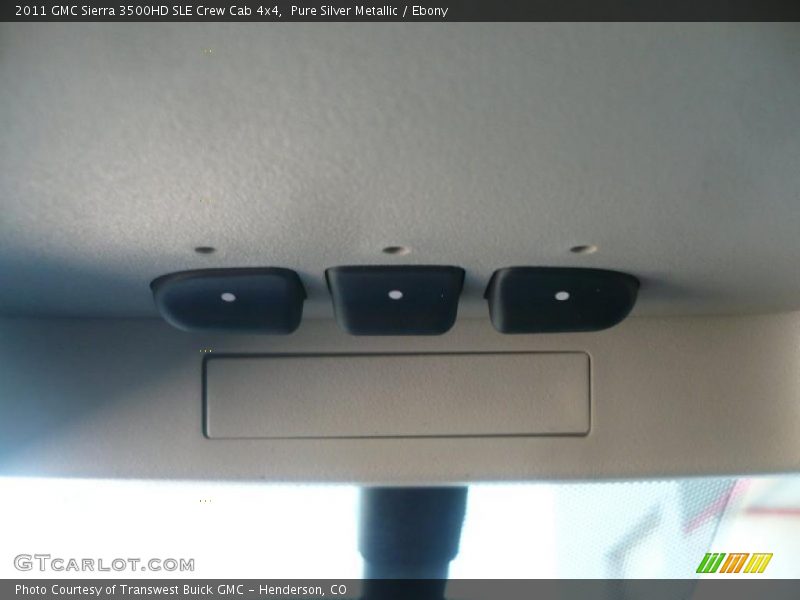 Pure Silver Metallic / Ebony 2011 GMC Sierra 3500HD SLE Crew Cab 4x4