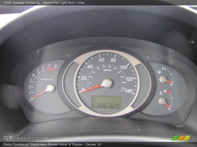 Alpine Frost Light Blue / Gray 2005 Hyundai Tucson GL
