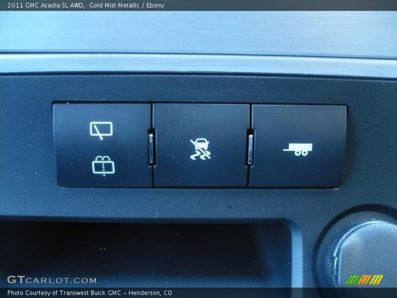 Gold Mist Metallic / Ebony 2011 GMC Acadia SL AWD