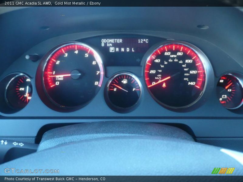  2011 Acadia SL AWD SL AWD Gauges