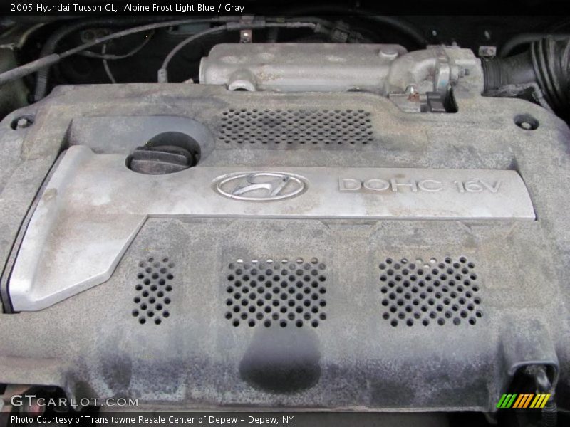 Alpine Frost Light Blue / Gray 2005 Hyundai Tucson GL