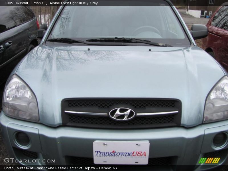 Alpine Frost Light Blue / Gray 2005 Hyundai Tucson GL