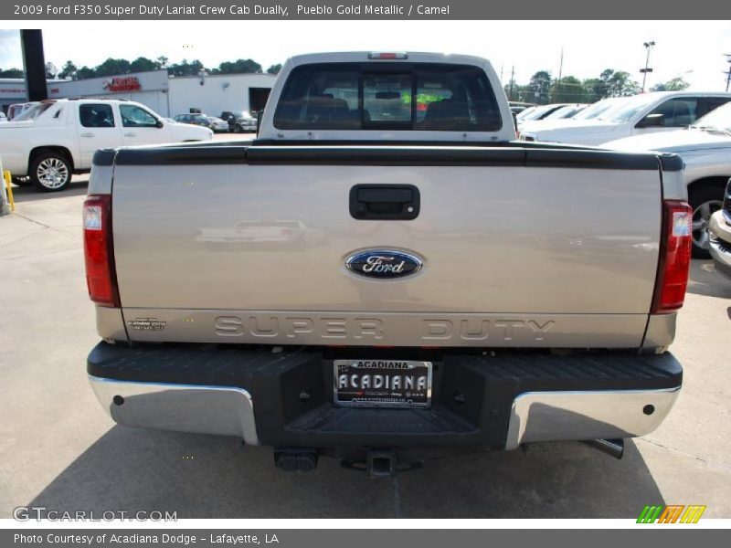 Pueblo Gold Metallic / Camel 2009 Ford F350 Super Duty Lariat Crew Cab Dually