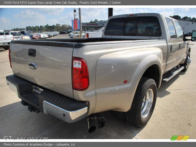 Pueblo Gold Metallic / Camel 2009 Ford F350 Super Duty Lariat Crew Cab Dually