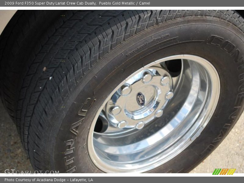 Pueblo Gold Metallic / Camel 2009 Ford F350 Super Duty Lariat Crew Cab Dually